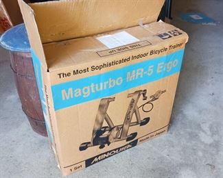 Indoor bike trainer exercise equipment