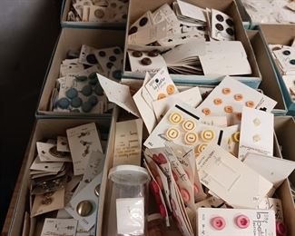 Hundreds of buttons vintage