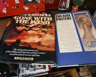 Gone With the Wind book theater poster book