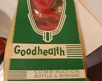 Antique water bottle hot water bottle