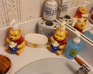 Winnie the Pooh soap dispensers