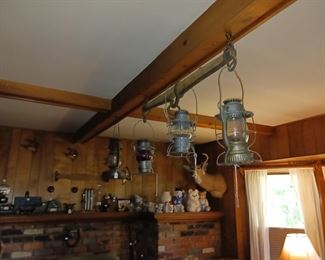 Antique kerosene lanterns