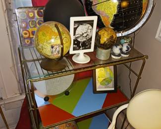 Assortment of world globes