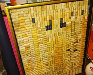 Wine cork art