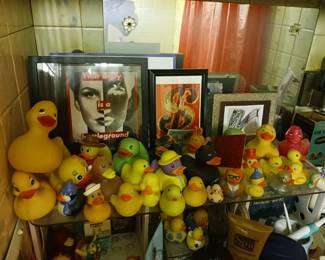 Collection of rubber duckies ducks