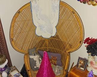 Papasan wicker chair