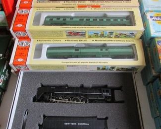 A small sample of the trains in original boxes