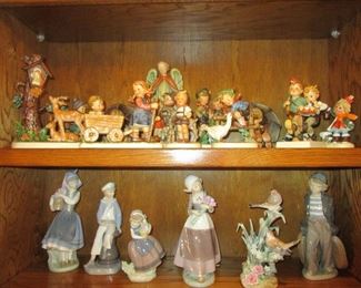 Hummels and LLadro figurines