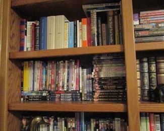 Sample of books, DVDs, CDs