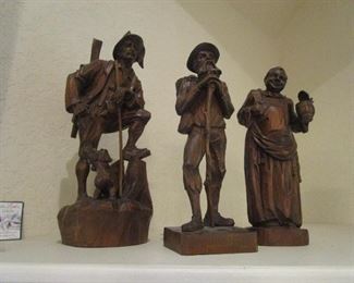 Carved German figurines