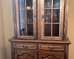 Belgian Oak China Cabinet
