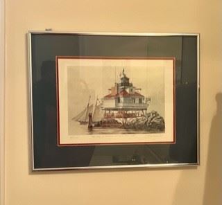 “The Pride of Baltimore Off Thomas Point Light” by Bob Holland 
Signed and numbered