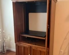 Oak TV Armoire