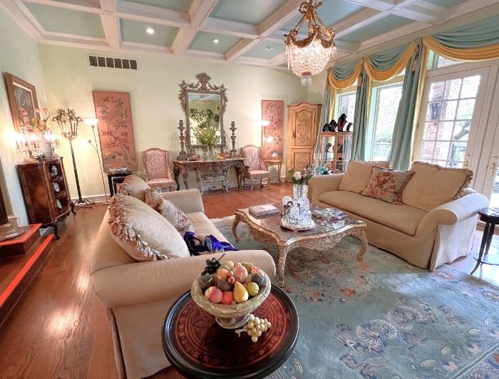 Stunning Estate in North Dallas!  Even the French chandelier is for sale!