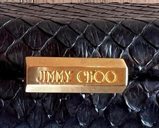 Jimmy Choo purple/navy clutch