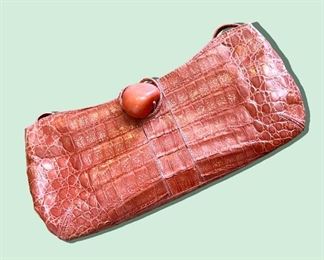 Nancy Gonzalez crocodile clutch