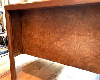 Burled wood Mid-Century office desk