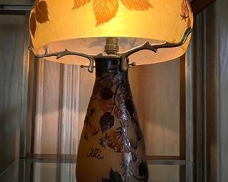 Emile Galle lamp - mint condition