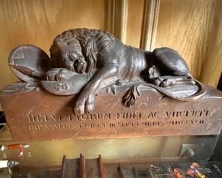 Black Forest linden wood “Lion of Lucerne”