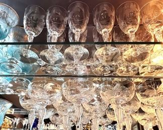 Tiffin “Fernwood” crystal - this set is gorgeous!