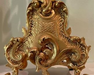 Base of French bronze dore candelabra