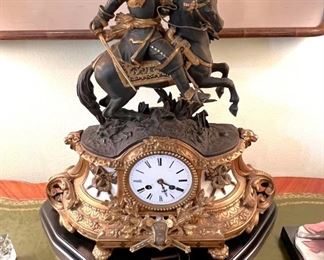 Ornate French mantel clock
