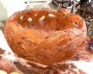 Charles Miner art glass bowl