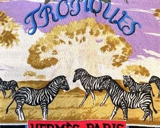 Hermes “Tropiques” wool challis scarf - very large