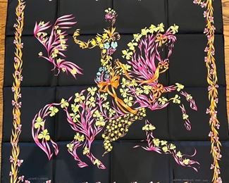 Hermes silk scarf produced for Neiman Marcus Centennial Celebration in 2007 - Never out of original box!