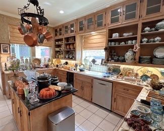 China, crystal, decorative, trays, copper, etc.