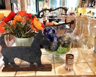 Vintage iron Scotty dog door stop