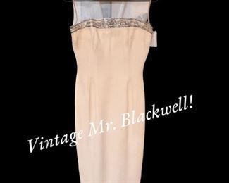 Vintage Mr. Blackwell cocktail dress.  For those of you who don’t know….google Mr. Blackwell