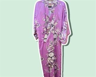 Vintage silk Japanese kimono robe