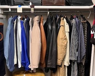 Men’s coats - cashmere, leather , wool, nylon