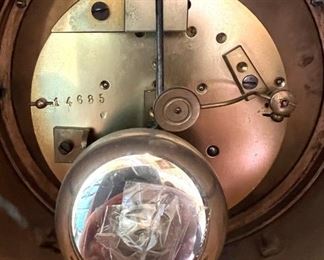 Interior of French clock