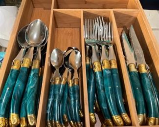 Laguiole “Trempe” Mid-Century flatware