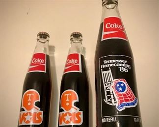 VOLS Homecoming '86 Coke Bottles 