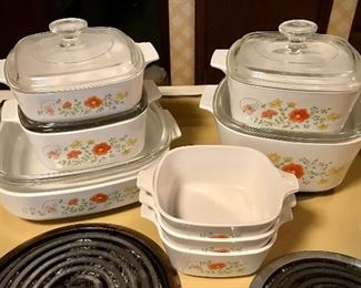 Floral Casserole Dish Set 