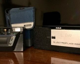 Vintage Ricoh Camera and RCA Electroflash 