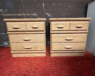 SJP002- (2) Wooden Night Stands