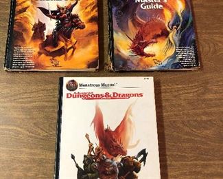 SJP089 Three Vintage Hardcover Dungeons & Dragons Guide Books