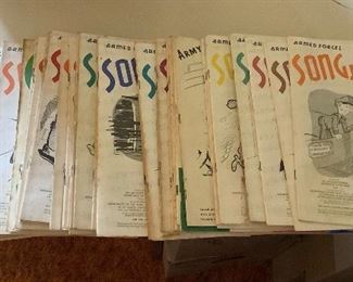 SJP132 Vintage Armed Forces Song Folio Books
