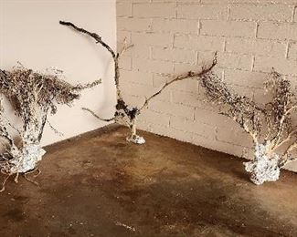 SJP222 - Trio of Large Natural Black Coral Trees