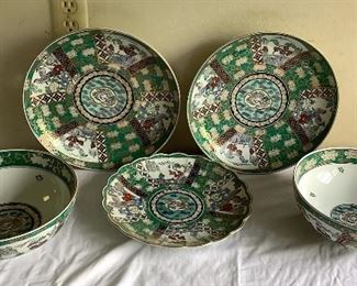 SJP506 Gold Imari Serving Dishes 