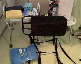 SJP508 Shower Chairs, Heating Pads, Bed Rail, Blood Pressure Monitor & More!