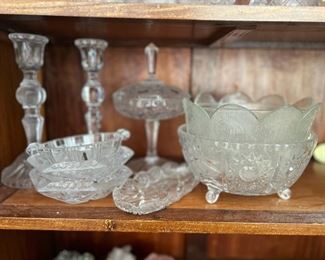 SJP577- Vintage Cut Glass Glassware