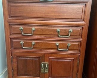 SJP597- Vintage Wooden Flatware Chest