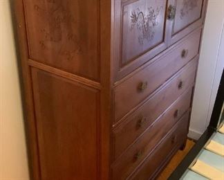 SJP626 Oriental Carved Wooden Chest Of Drawers