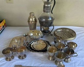 SJP661- Silver Plated & Silver Tone Serveware