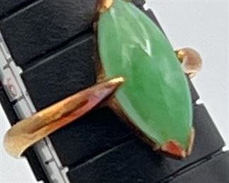 SJP912-14k Gold & Jade Ring